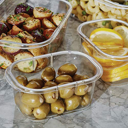Rubbermaid Brilliance Food Storage Containers, Set of 5 (10 Pieces), BPA-Free, Leak-Proof, Clear - size: 10-Piece