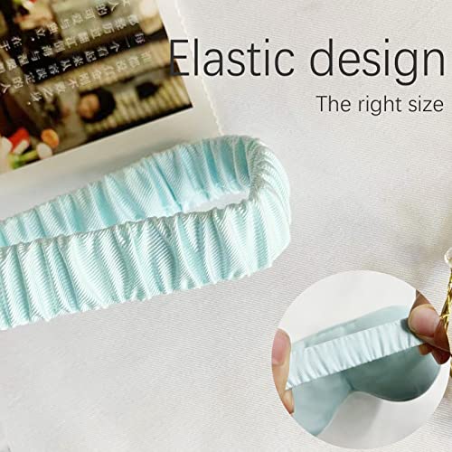 HBHLFZ Sleep Mask 2 Pack - Bamboo Viscose Fiber Sleeping Eye Mask - with Elastic Band/Headband - Comfort Sleeping Shade - for Nighttime Sleeping, Traveling & Napping（Light Blue） - color: Light Blue