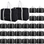 Travel Bag Carry on Luggage Foldable Duffel Bag Sports Gym Bag Weekender Overnight Bag Water Resistant Nylon Travel Duffel for Men Women (Black 24PCS) - color: Black 24