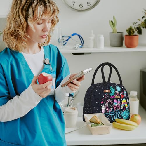 Nurse Lunch Bags for Women Nurse Lunch Box Nursing Medical Theme Insulated Lunchbox Nurses Day Gifts Reusable Cooler Tote Bag for Men & Women Office Travel Picnic Camping - color: Nurse