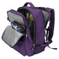 WONHOX Large Travel Backpack Women,Carry On Laptop Backpack Flight Approved,Mochila De Viaje Men Hiking Waterproof Rucksack Casual Daypack with Shoes Compartment,Personal Item Travel Bag Dark Purple - color: A50-dark Purple, size: Large