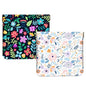 2Pcs PU Leather Small Squeeze Coin Purse Pouch Mini coin Bag Unique And Cute Wallet Cosmetic Bags Change Bag For Women Girls Men Black And White Floral - color: Black And White Floral