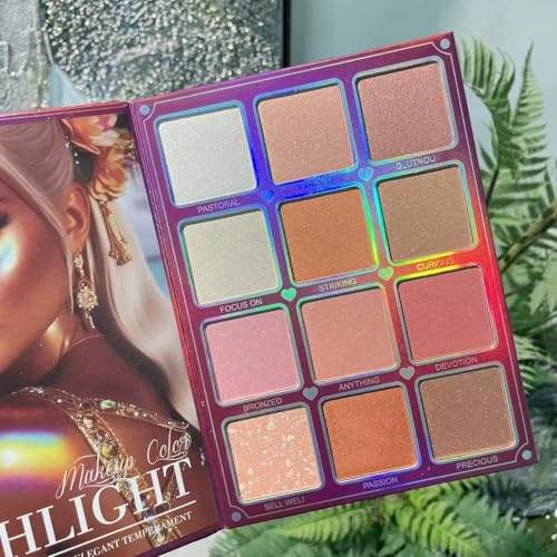 Miss Demi All In One Makeup Palette Set, Eyeshadows+Highlights+Blushes+Contours+Lipstick for Complete Beauty Looks, Neutral Cream & Powder, Crease-Proof Wear, Cosmetics Gift Kit. (03 Color)