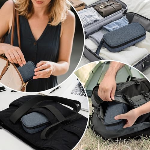 apollo walker Insulin Cooler Travel Case Diabetic Medication Cooler with Ice Packs and Insulation Liner insulin travel case tsa approved - color: Navy, size: Small