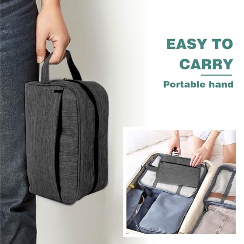 Travel Toiletry Bag - Durable Waterproof Material with Multi-Compartment Organization, Compact Size, Lightweight Portable Hanging Dopp Kit for Toiletries & Travel Accessories (black)