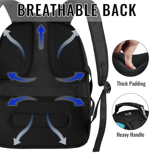 YOREPEK Large Backpack for Men, Extra Large Laptop Backpacks for Men Women, Water Resistant Travel Backpack Airline Approved Business Work Bag Fits 17 Inch Computer, Black - color: Blue, size: 17 Inch
