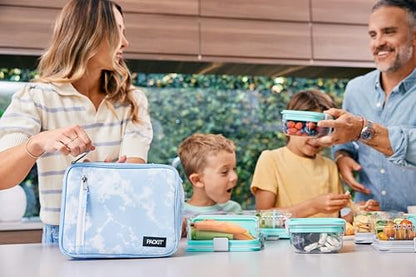 PackIt Freezable Classic Lunch Box, Blue Sky, Built with EcoFreeze Technology, Collapsible, Reusable, Zip Closure With Zip Front Pocket and Buckle Handle, Perfect for School Lunches - color: Blue Sky