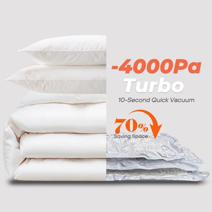 Vacbird Travel Vacuum Storage Bags, 8 Pack 29" Vacuum Seal Bags with Rechargeable Cordless Pump Compression Packing for Clothing Clothes Suitcase Luggage - size: 8 Pack Small