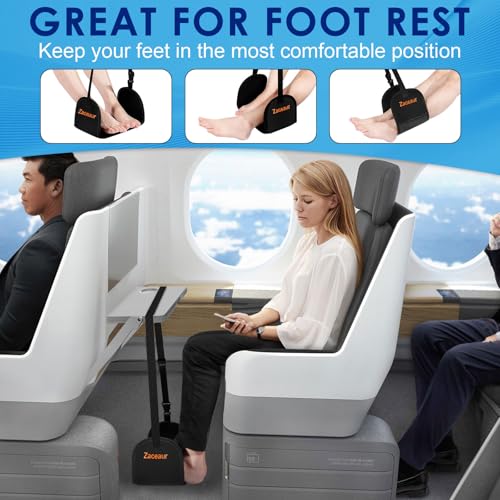 Airplane Foot Hammock - Anti Slip Foot Hammock for Plane Travel to Relax Your Feet, Airplane Foot Rest for Air Travel, Leg Hammock for Airplane Travel - size: 1-Pack(Anti-Slip)