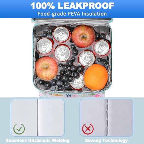 DYSHAYEN Cooler Backpack,Lightweight Backpack Cooler Insulated Leak Proof,30 Cans Soft Cooler Bag for Beach,Camping,Beach,Picnic,Lunch - color: Flower