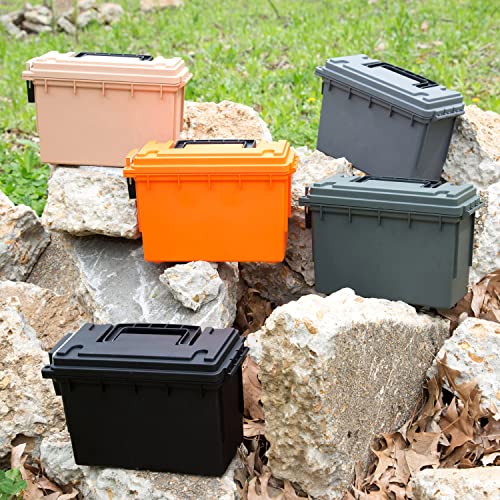 Sheffield Ammo Storage Box, .30 Cal Stackable | Water and Dust Resistant | Lockable | Made in USA | Pack of 6 - color: Black, size: 0.30 (Pack of 6)