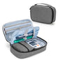 CURMIO Diabetic Supplies Bag for Glucose Meter, Medication and Other Diabetes Care Supplies, Diabetes Travel Organizer Case with Detachable Pouches, Gray (Bag Only) - color: Gray