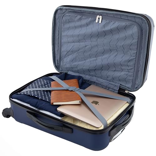 Travelers Club Chicago Hardside Expandable Spinner Luggage, Navy Blue, 22" Carry-On - color: Navy Blue, size: 22" Carry-On