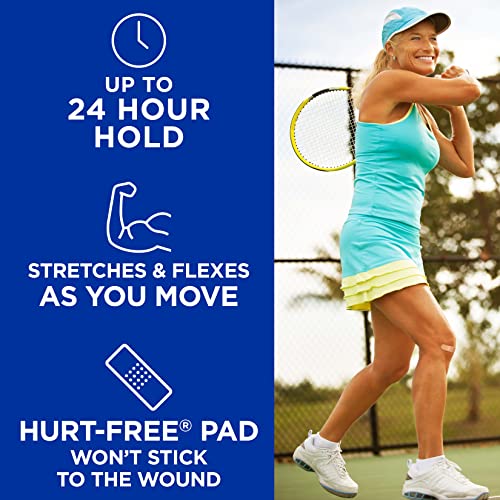 Band-Aid Brand Flexible Fabric Adhesive Bandages, Comfortable Flexible Protection & Wound Care of Minor Cuts & Scrapes, Quilt-Aid Technology to Cushion Painful Wounds, All One Size, 30 ct - size: 30 Count, style: All One Size