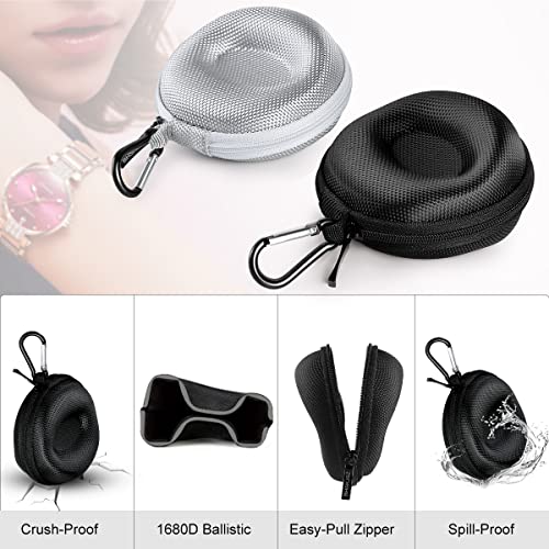 Travel Case for Men and Women - Portable Single Watch Storage Box and Organizer for Wristwatches and Smart Watches - Good Helper for Your Travel - Black/Silver
