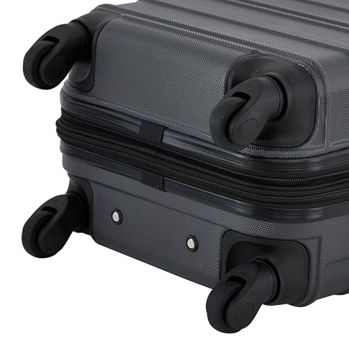 Travelers Club Phoenix Luggage, Blackened Pearl, 22-Inch Carry-On - color: Blackened Pearl, size: 22" Carry-On