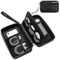 Fireproof Electronics Organizer Travel Case, Water Resistant Tech Accessories Pouch, Explosion-proof Cord Storage Bag with Fireproof Zipper for Phone, Power Bank, Cables, USB, Black