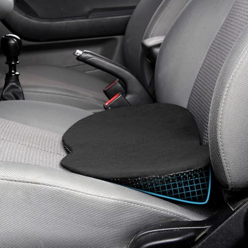 Livtribe Car Seat Cushion - Memory Foam Car Seat Pad - Sciatica & Lower Back Pain Relief - Car Seat Cushions for Driving - Road Trip Essentials for Drivers(Classic Black) - color: Classic Black