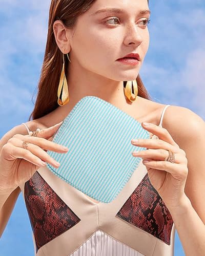 Small Makeup Bag, Mini Makeup Pouches for Purse Cute Cosmetics Bag Pouch with Slip-in Pockets Small Travel Toiletry Bag Makeup Storage Bag Lipstick Organizer Purse Essentials - color: 0-Mini Blue