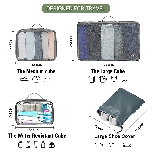 MOLNIA 50L Expandable Travel Backpack for Men Women, Carry On Backpack Airline Approved, Suitcase Backpack with Packing Cubes, Water Resistant Luggage Backpack Daypack Weekender Bag, Black - color: Black With Packing Cubes, size: X-Large