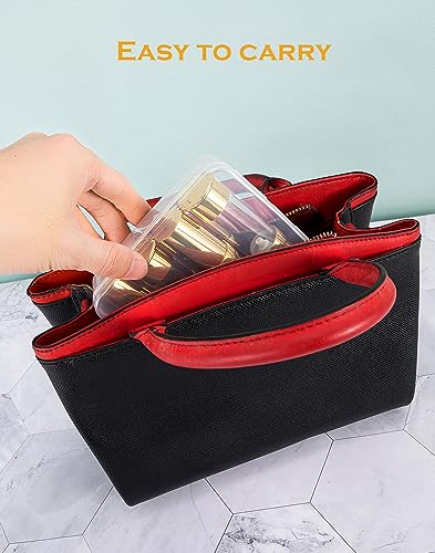 Gold 15ML 0.5 oz Airless pump bottle Toiletries Travel Size containers airport essentials Dispenser with Box Reusable mini lotion plastic travel bottles 4 Packs - size: 15 ML