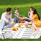 Waterproof Picnic Outdoor Blanket, 79" x 59" Sandproof Foldable Large Picnic Blanket for Beach, Camping, Park, Travel, Concert, Great Gift for Families and Couples (Simple Lines) - color: Simple Lines 02