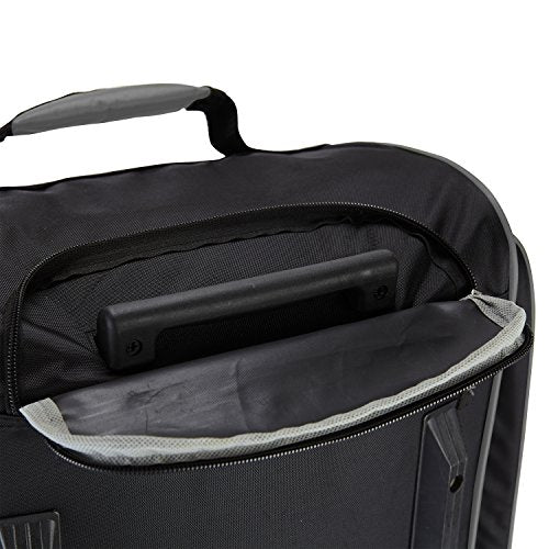 Travelers Club Xpedition 30 Inch Multi-Pocket Upright Rolling Duffel Bag - color: Charcoal Grey