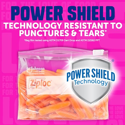 Ziploc Gallon Food Storage Slider Bags, Power Shield Technology for More Durability, 104 Bags Total - size: 104 Count