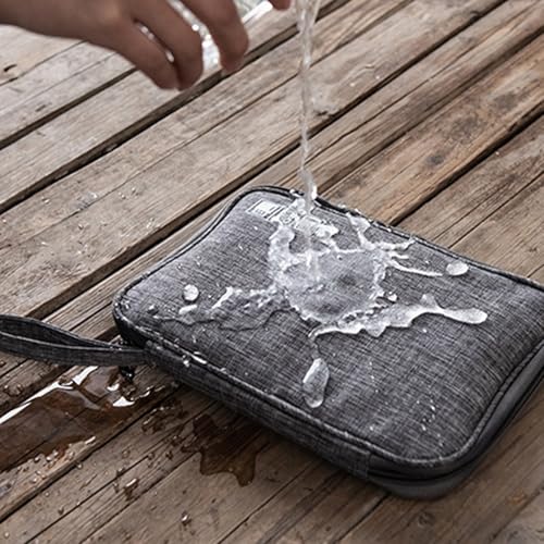 Organizer Case Small Electronic Devices USB Charger Accessories Mouse Phone Cable SD Power Bank Earphone - color: Medium-Purple
