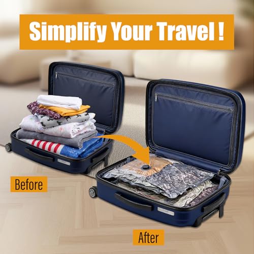 Rechargeable Wireless Pump Vacuum Bags, Portable Storage Bags for Travel and Home, Compression Packing Seal for Clothing, Clothes, Blankets, Luggage, Suitcase (12 Combo Travel Size) - size: 12 Combo Travel Size