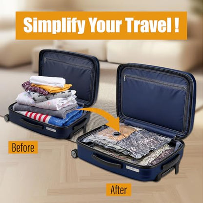 Rechargeable Wireless Pump Vacuum Bags, Portable Storage Bags for Travel and Home, Compression Packing Seal for Clothing, Clothes, Blankets, Luggage, Suitcase (12 Combo Travel Size) - size: 12 Combo Travel Size