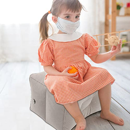 1 Set Floor Mat Height Leg Pillow Airplane Bed for Toddlers Leg Rest Pillow Kids Airplane Bed Travel Crib for Kids Office Desk Flocking PVC to Sleep