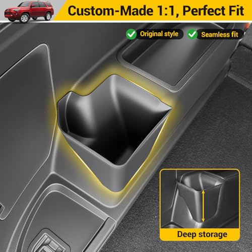 Rear Trunk Organizer for 2010-2024 Toyota 4Runner 5-Seat 2nd Row Accessories, Storage Bin Trunk Side Storage Box Cargo Tray for 10-24 4 Runner(Left Side,Not for 7-Seat) - color: 10-24 4Runner 5-Seat(Left)