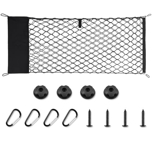 Amiss Envelope Style Truck Bed Cargo Net with Side Organizer, Fits for 2017-2025 Honda Ridgeline Accessories, Portable Storage and Highly Elastic Organizer with Hook, Car Exterior Accessories. - size: 2017-2025 Honda Ridgeline