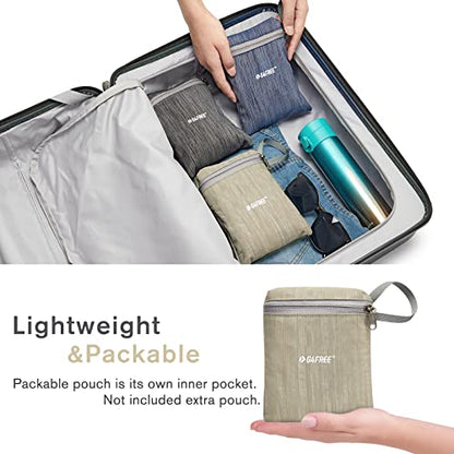 G4Free 10L/15L Hiking Backpack Lightweight Packable Hiking Daypack Small Travel Outdoor Foldable Shoulder Bag - color: Beige, size: 15L