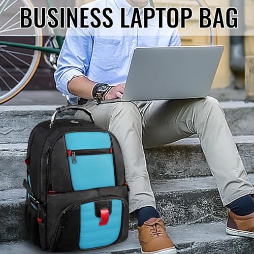 YOREPEK Large Backpack for Men, Extra Large Laptop Backpacks for Men Women, Water Resistant Travel Backpack Airline Approved Business Work Bag Fits 17 Inch Computer, Black - color: Blue, size: 17 Inch