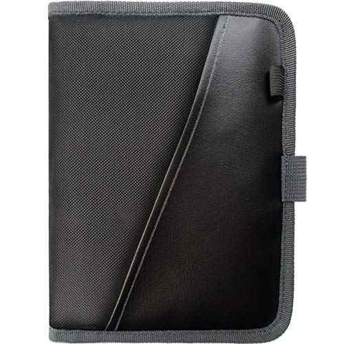 Glove Box Compartment Organizer - Car Document Holder - Owner Manual Case Pouch - Vehicle Storage Wallet for Registration & Insurance Card - Premium Auto Paperwork Holder - Log Book included - Gray - color: Gray
