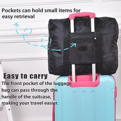 Travel Duffel Bag 8 PCS Foldable Travel Bag Carry on Luggage Bag Waterproof Tote Sports Gym Bag Lightweight Large Weekender Overnight Bag for Women and Men (8 PCS) - color: 8 PCS
