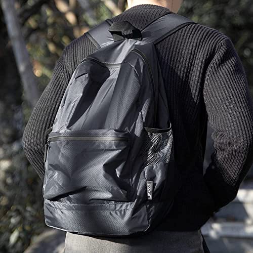 pack all 20L Lightweight Packable Backpack, Water Resistant Foldable Backpack, Travel Hiking Daypack with Waterproof Zippers (Navy Blue) - color: Navy Blue
