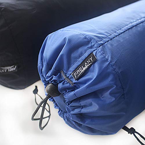 Frelaxy Stuff Sack Set 3-Pack (3L&5L&9L), Ultralight Ditty Bags with Dust Flap for Traveling Hiking Backpacking - color: Sky Blue&Blue&Navy