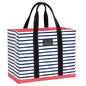 SCOUT Original Deano Tote - Durable Lightweight Open Top Beach, Pool & Lake Bag, Inside Zip Pocket, Folds Flat - color: Ship Shape