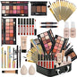 All in One Makeup Kit for Women Full Kit,Makeup Set for Women, Includes Eyeshadow Palette/Foundation/lip gloss/Eyeliner/Mascara/makeup Brush,Makeup Gift Set for Christmas & Birthday&Holiday&Everyday. - color: Set1