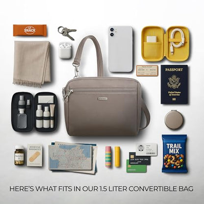 Travelon Anti-Theft Classic Convertible Crossbody & Waist Pack - color: Hazelnut