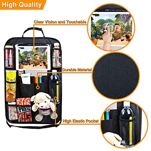 Backseat Organizer for Kids with USB/Headphone Hole - 2 Pack