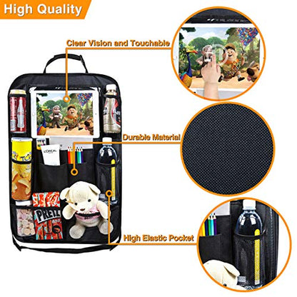 Backseat Organizer for Kids with USB/Headphone Hole - 2 Pack