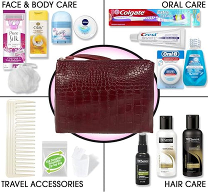 Women's Premium 16 PC Travel Kit – Stocking Stuffer and Holiday Gift Set with Tresemme Hair Products and Bath Essentials – Floss May Vary - size: Quart, style: Tresemme Kit