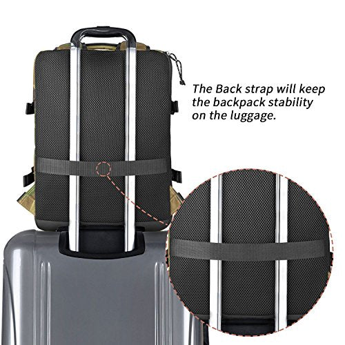 Underseat Carry-On Backpack Luggage Lightweight Casual Laptop Backpack MacBook Pro 16 Travel Gym Sport Daypack 21L, Green Camo - color: Green Camo