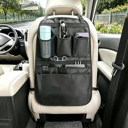 Car Seat Back Organizer,Back Seat Pocket,Car Seat Organizer with Multiple Pockets, Automotive Consoles & Organizers Universal Front Seat Organizer Travel Must-have (Black)
