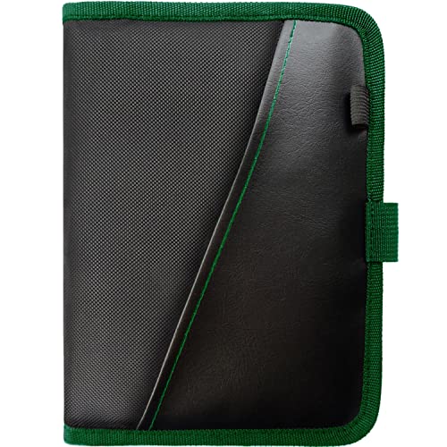 Glove Box Compartment Organizer - Car Document Holder - Owner Manual Case Pouch - Vehicle Storage Wallet for Registration & Insurance Card - Premium Auto Paperwork Holder - Log Book included - Green - color: Green