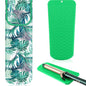 Shappy 2 Pcs Heat Resistant Hair Tools Bag Curling Iron Travel Case Cover Neoprene Flat Iron Holder Travel Case and Silicone Mat Pouch for Hot Hair Tools Storage Organizer(Frond Style) - style: Frond Style